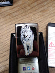 NOS Sealed 2015 Zippo Cigarette Lighter The Wolf Midnight Chrome