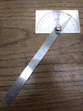 Vtg General Hardware MFG Co No. 17 Square Head Protractor Stainless Steel USA