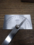 Vtg General Hardware MFG Co No. 17 Square Head Protractor Stainless Steel USA