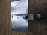 Vtg General Hardware MFG Co No. 17 Square Head Protractor Stainless Steel USA