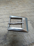 Vtg Badichi Unisex Silver Tone Belt Buckle 2 in. x 1.75 in. Classic Design Nice!