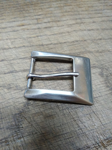 Vtg Badichi Unisex Silver Tone Belt Buckle 2 in. x 1.75 in. Classic Design Nice!