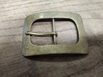 Vtg ADK Unisex Antique Brass Classic Design Belt Buckle 3.5" x 2.5" Nice #1