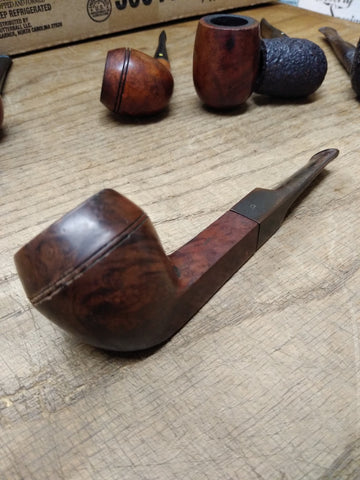 Vtg Digby Smoking Tobacco Pipe Imported Briar Bulldog Saddle Stem Made In London