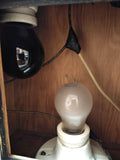 Vtg Darkroom Safelight Red White Light Wood Cabinet Film Development Photography