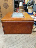 Vtg Darkroom Safelight Red White Light Wood Cabinet Film Development Photography