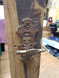 Antique Victorian Eastlake Intricate Brass Design Door Bell Pull Doorbell Ringer