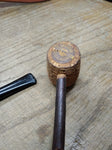 Vtg 2 Pc Tobacco Pipe Lot Willard Briar w/Stinger Missouri Meerschaum Corn Cob