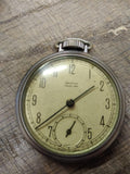Vtg Westclox Pocket Ben Manual Wind Pocket Watch Second Hand Works Good Made USA