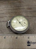 Vtg Westclox Pocket Ben Manual Wind Pocket Watch Second Hand Works Good Made USA
