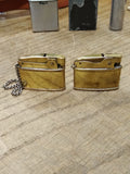 Vtg Key Chain Miniature Gold Tone Cigarette Lighter Lot Brother Bomart Japan