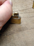 Vtg Key Chain Miniature Gold Tone Cigarette Lighter Lot Brother Bomart Japan