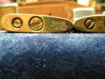 Vtg Key Chain Miniature Gold Tone Cigarette Lighter Lot Brother Bomart Japan