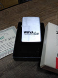 Vtg 1964 Zippo Cigarette Lighter WKVA Radio Lewistown Pa Warranty Original Box!