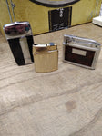 Vtg 3 Pc Ronson Cigarette Lighter Lot W. Germany Adonis Veraflame MKII Butane