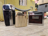 Vtg 3 Pc Ronson Cigarette Lighter Lot W. Germany Adonis Veraflame MKII Butane