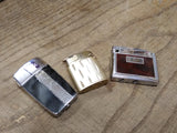 Vtg 3 Pc Ronson Cigarette Lighter Lot W. Germany Adonis Veraflame MKII Butane
