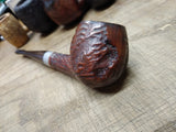 Vtg Briar Smoking Tobacco Pipe Apple Style Threaded Shank and Stem 6 inches