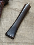 Vtg Briar Smoking Tobacco Pipe Apple Style Threaded Shank and Stem 6 inches