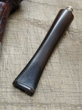 Vtg Briar Smoking Tobacco Pipe Apple Style Threaded Shank and Stem 6 inches