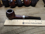 Vtg Briar Smoking Tobacco Pipe Apple Style Threaded Shank and Stem 6 inches
