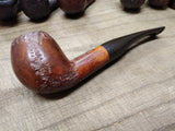Vtg 754 Castagno Collection Briar Smoking Tobacco Pipe Apple Style Rustic Italy!