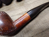 Vtg 754 Castagno Collection Briar Smoking Tobacco Pipe Apple Style Rustic Italy!