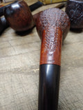 Vtg 754 Castagno Collection Briar Smoking Tobacco Pipe Apple Style Rustic Italy!