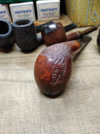 Vtg 754 Castagno Collection Briar Smoking Tobacco Pipe Apple Style Rustic Italy!