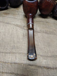 Vtg Imported Briar Smoking Tobacco Pipe Apple Style Saddle Stem 5.5 Inches!