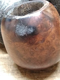 Vtg Imported Briar Smoking Tobacco Pipe Apple Style Saddle Stem 5.5 Inches!