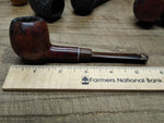 Vtg Imported Briar Smoking Tobacco Pipe Apple Style Saddle Stem 5.5 Inches!