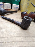 Vtg Carey Magic Inch Patented Briar Rustic Billiard Smoking Tobacco Pipe Nice!
