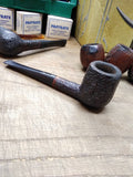 Vtg Carey Magic Inch Patented Briar Rustic Billiard Smoking Tobacco Pipe Nice!
