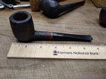Vtg Carey Magic Inch Patented Briar Rustic Billiard Smoking Tobacco Pipe Nice!