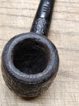 Vtg Carey Magic Inch Billiard Briar Rustic Smoking Tobacco Pipe Good Shape!