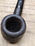 Vtg Carey Magic Inch Billiard Briar Rustic Smoking Tobacco Pipe Good Shape!