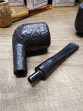 Vtg Carey Magic Inch Billiard Briar Rustic Smoking Tobacco Pipe Good Shape!