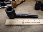 Vtg Carey Magic Inch Billiard Briar Rustic Smoking Tobacco Pipe Good Shape!