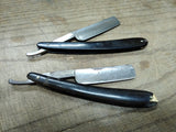 Vtg 2 Pc. Straight Razor Repair lot The Improved Eagle Razor Union Razor Cutlery