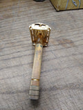 Vtg 3 Pc. Gillette Safety Razor lot Gold Milford TTO Tech DE Open Comb 3 Piece