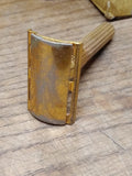 Vtg 3 Pc. Gillette Safety Razor lot Gold Milford TTO Tech DE Open Comb 3 Piece