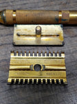 Vtg 3 Pc. Gillette Safety Razor lot Gold Milford TTO Tech DE Open Comb 3 Piece