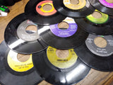 Vtg Huge 69 Pc 45 Record Lot w/Tune Tote Case Beetles Jaggerz Badfinger Doors ++