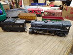 Vtg Marx O Gauge Train Set NYC 999 Locomotive Tender Side Dumping Car Cattle Car