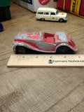 Vtg Tootsietoy Red Classic MG Die Cast Sports Car Toy 5 Inches Made In USA