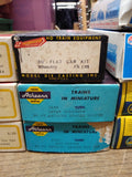 Vtg 10 Piece HO Scale Train Car Lot TM Train Miniature AHM Model Power Athearn