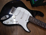 Archer Electric Guitar Rosewood Fret Board Maple Body Black White Strat Style