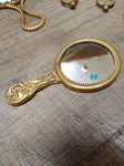 Vtg 1607 to 1907 Jamestown Exposition Souvenir Miniature Vanity Purse Mirror!