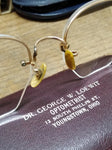 Vtg AO? 1/10 12K Gold Filled Wire Rim Half Frame Eye Glasses with Case Nice!